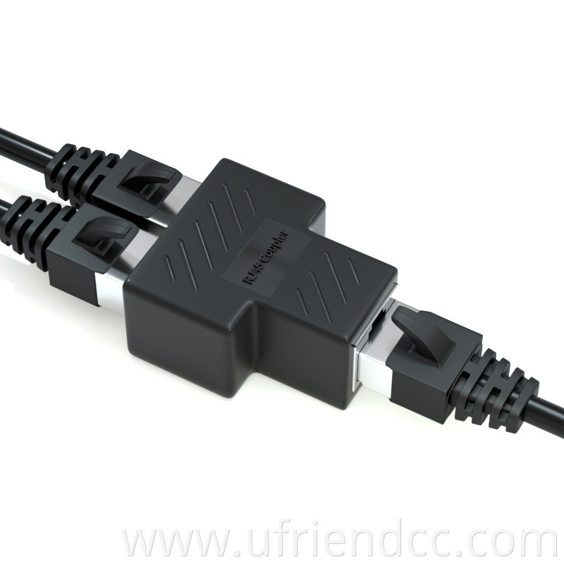 Hot selling RJ45 ethernet adapter female to 2 female port